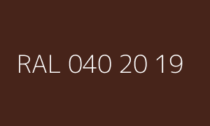 Color RAL 040 20 19