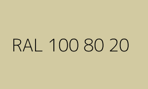 Color RAL 100 80 20