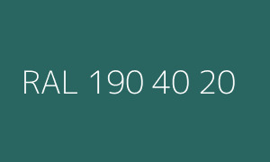 Color RAL 190 40 20
