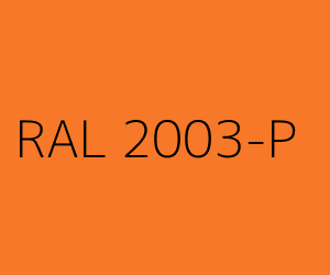 Color RAL 2003-P PASTEL ORANGE
