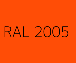 Color RAL 2005 LUMINOUS ORANGE