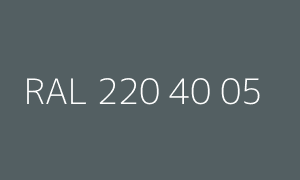 Color RAL 220 40 05