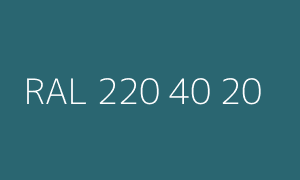 Color RAL 220 40 20