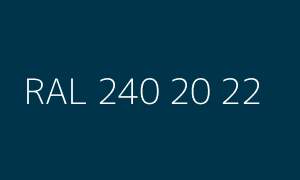 Color RAL 240 20 22
