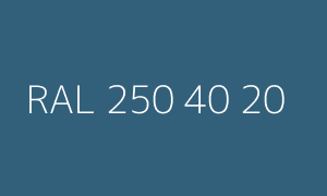 Color RAL 250 40 20