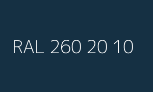 Color RAL 260 20 10