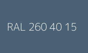 Color RAL 260 40 15