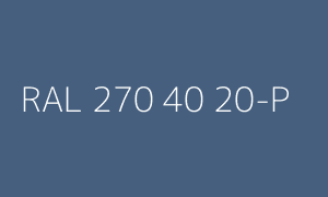 Color RAL 270 40 20-P