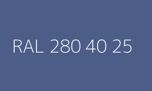 Color RAL 280 40 25