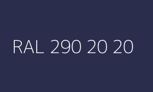 Color RAL 290 20 20
