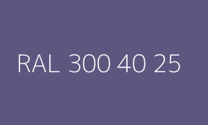 Color RAL 300 40 25