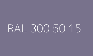 Color RAL 300 50 15