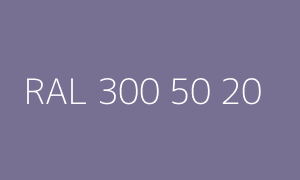 Color RAL 300 50 20