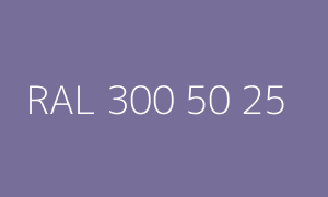 Color RAL 300 50 25