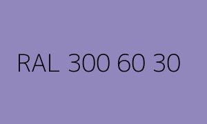Color RAL 300 60 30