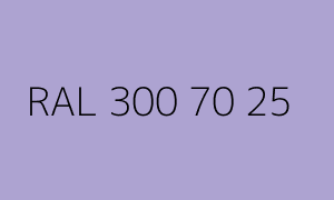 Color RAL 300 70 25