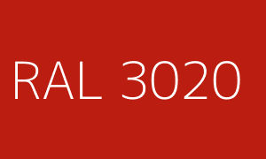Color RAL 3020