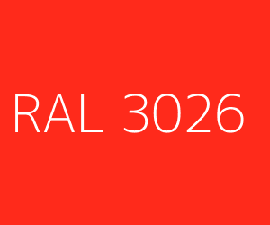 Color RAL 3026 LUMINOUS BRIGHT RED