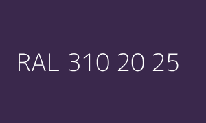 Color RAL 310 20 25