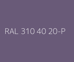 Color RAL 310 40 20-P 
