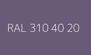 Color RAL 310 40 20
