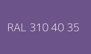 Color RAL 310 40 35