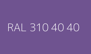 Color RAL 310 40 40