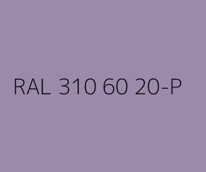 Color RAL 310 60 20-P 