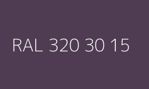 Color RAL 320 30 15