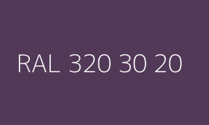 Color RAL 320 30 20