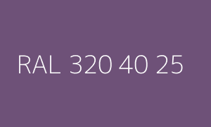 Color RAL 320 40 25