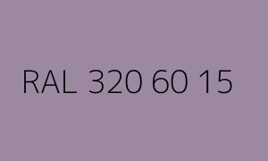 Color RAL 320 60 15