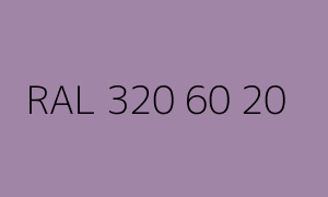 Color RAL 320 60 20