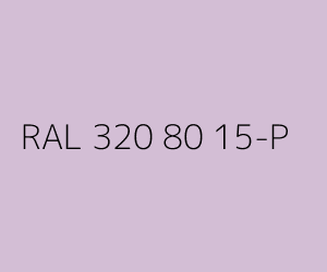 Color RAL 320 80 15-P 