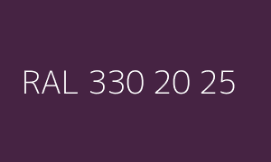 Color RAL 330 20 25