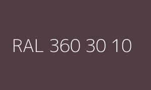 Color RAL 360 30 10