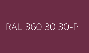 Color RAL 360 30 30-P
