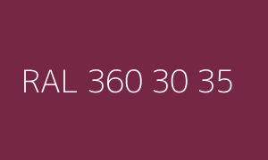 Color RAL 360 30 35