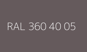 Color RAL 360 40 05