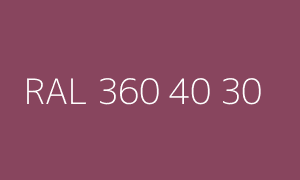 Color RAL 360 40 30