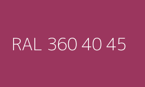Color RAL 360 40 45