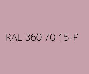 Color RAL 360 70 15-P 