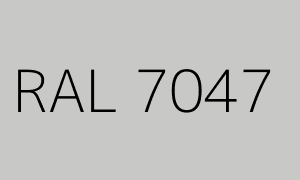 Color RAL 7047